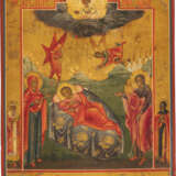 A SMALL ICON SHOWING CHRIST 'THE UNSLEEPING EYE' - photo 1