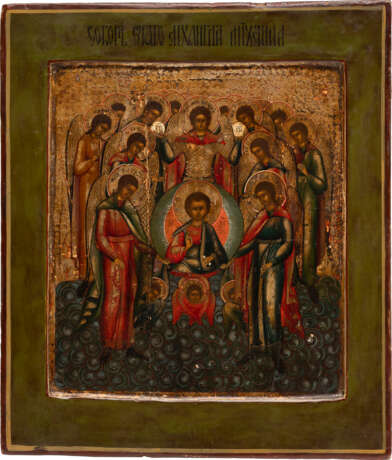 AN ICON SHOWING THE SYNAXIS OF THE ARCHANGELS - photo 1