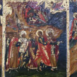 A VERY RARE AND LARGE ICON SHOWING THE ARCHANGEL MICHAEL WITH SCENES FROM HIS LIFE - photo 3