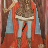 A MONUMENTAL ICON SHOWING THE ARCHANGEL MICHAEL AS PSYCHOPOMP FROM A CHURCH ICONOSTASIS - Foto 1
