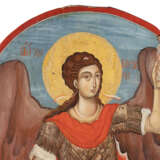 A MONUMENTAL ICON SHOWING THE ARCHANGEL MICHAEL AS PSYCHOPOMP FROM A CHURCH ICONOSTASIS - фото 2