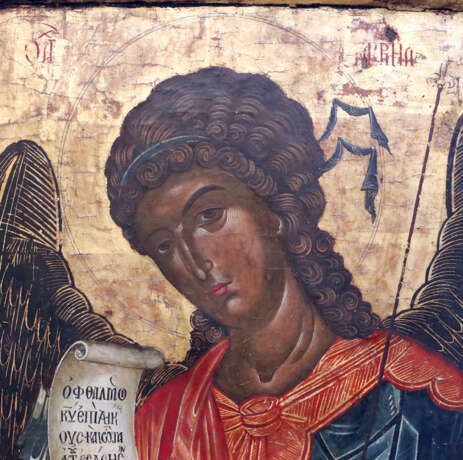 A LARGE ICON SHOWING THE ARCHANGEL GABRIEL - photo 2
