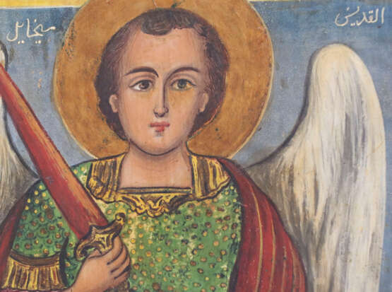 A LARGE MELKITE ICON SHOWING THE ARCHANGEL MICHAEL - photo 2