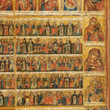 A MONUMENTAL CALENDER ICON OF THE WHOLE YEAR WITH 52 PORTRAITS OF THE MOTHER OF GOD - фото 4