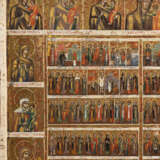 A VERY LARGE MENOLOGICAL ICON FOR THE WHOLE YEAR WITH 31 IMAGES OF THE MOTHER OF GOD - Foto 3