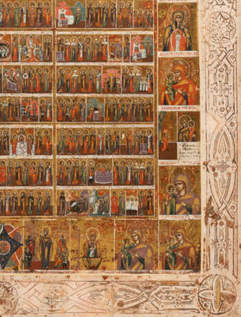 A VERY LARGE MENOLOGICAL ICON FOR THE WHOLE YEAR WITH 31 IMAGES OF THE MOTHER OF GOD - photo 5