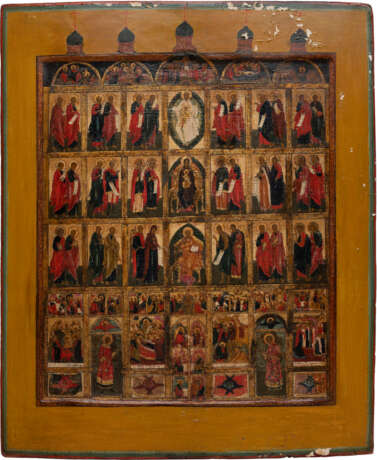 A LARGE ICON OF A COMPLETE ICONOSTASIS - photo 1