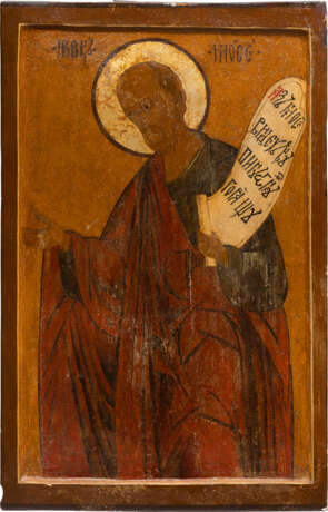 A LARGE ICON SHOWING THE PROPHET MOSES FROM A CHURCH ICONOSTASIS - photo 1