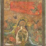 AN ICON OF THE PROPHET ELIJAH, HIS LIFE IN THE DESERT AND HIS FIERY ASCENT TO HEAVEN - photo 1