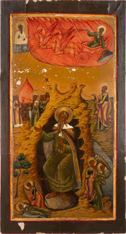 A MONUMENTAL ICON SHOWING THE PROPHET ELIJAH FROM A CHURCH ICONOSTASIS - photo 1