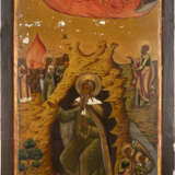 A MONUMENTAL ICON SHOWING THE PROPHET ELIJAH FROM A CHURCH ICONOSTASIS - photo 1