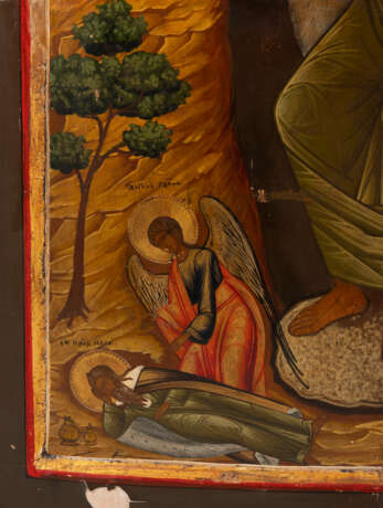 A MONUMENTAL ICON SHOWING THE PROPHET ELIJAH FROM A CHURCH ICONOSTASIS - photo 3