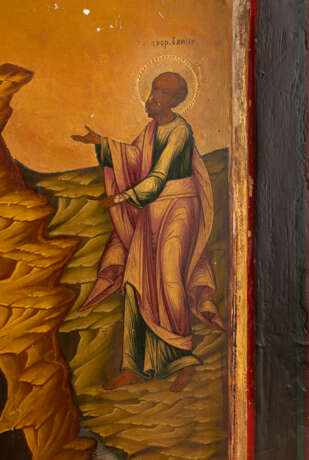 A MONUMENTAL ICON SHOWING THE PROPHET ELIJAH FROM A CHURCH ICONOSTASIS - photo 4