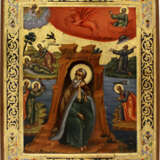 A SMALL STAMPED ICON SHOWING THE PROPHET ELIJAH - фото 1