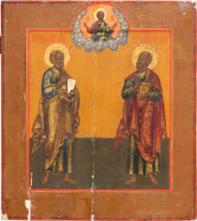 AN ICON SHOWING THE APOSTLES PETER AND PAUL