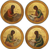 A SET OF FOUR ICONS SHOWING THE FOUR EVANGELISTS - photo 1