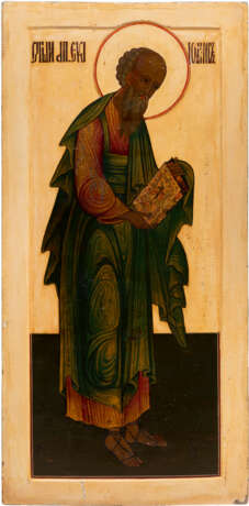 A LARGE ICON SHOWING ST. JOHN THE EVANGELIST FROM A CHURCH ICONOSTASIS - photo 1