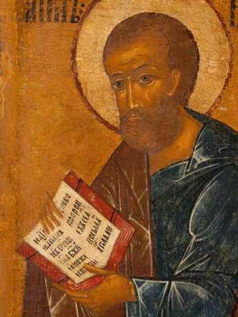 A MONUMENTAL ICON SHOWING ST. MARK THE EVANGELIST WITH RIZA FROM A CHURCH ICONOSTASIS - Foto 3