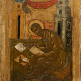 A FINE AND LARGE ICON SHOWING ST. MATTHEW THE EVANGELIST FROM A ROYAL DOOR - Foto 1