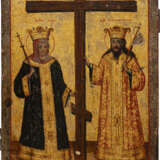 AN ICON SHOWING STS. CONSTANTINE AND HELENA - photo 1