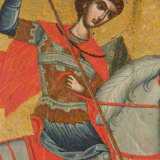 A MONUMENTAL ICON SHOWING ST. GEORGE SLAYING THE DRAGON - фото 2
