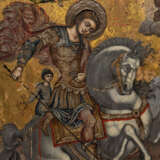 A LARGE AND VERY FINE SIGNED ICON SHOWING ST. GEORGE KILLING THE DRAGON - Foto 4