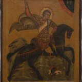 A LARGE ICON SHOWING ST. DEMETRIUS OF THESSALONIKI - фото 1