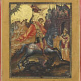 A VERY FINE ICON SHOWING ST. GEORGE KILLING THE DRAGON - photo 1