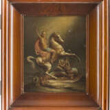 A SIGNED ICON SHOWING ST. GEORGE SLAYING THE DRAGON - photo 2