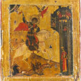 AN ICON SHOWING ST. GEORGE KILLING THE DRAGON - photo 1