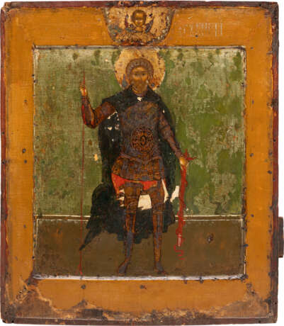 A FINE ICON SHOWING ST. MENAS OF EGYPT - Foto 1