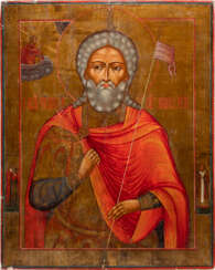 A LARGE ICON SHOWING ST. MENAS