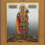 AN ICON SHOWING ST. THEODORE STRATELATES - фото 1