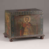 A POOR BOX WITH STS. ISIDOR, MARCELLA AND MARY MAGDALENE - фото 1