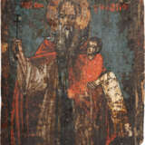 TWO SMALL ICONS SHOWING ST. STYLIANOS AND ELEUTHERIOS - фото 3