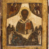 A RARE ICON SHOWING ST. NICHOLAS OF MYRA WITH HIS MIRACLES - фото 1