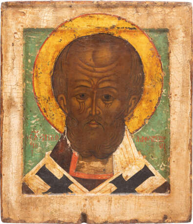 A SMALL ICON SHOWING ST. NICHOLAS OF MYRA - photo 1