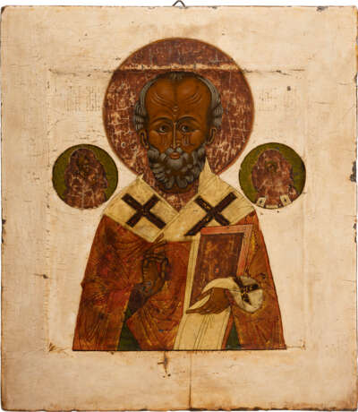 AN ICON SHOWING ST. NICHOLAS OF MYRA - Foto 1