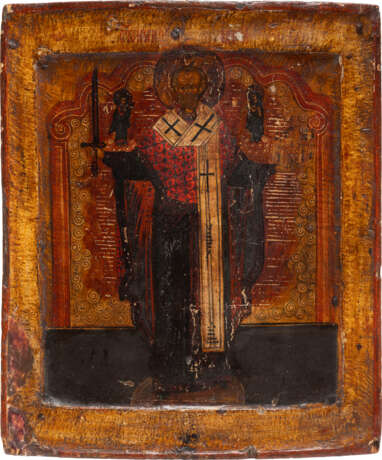 AN ICON SHOWING ST. NICHOLAS OF MOZHAYSK - фото 1
