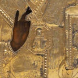 AN ICON SHOWING ST. NICHOLAS OF MYRA WITH OKLAD FROM THE PROPERTY OF THE STATE HISTORICAL MUSEUM - фото 6
