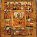 A VITA ICON OF ST. NICHOLAS OF MYRA WITH OKLAD - photo 2