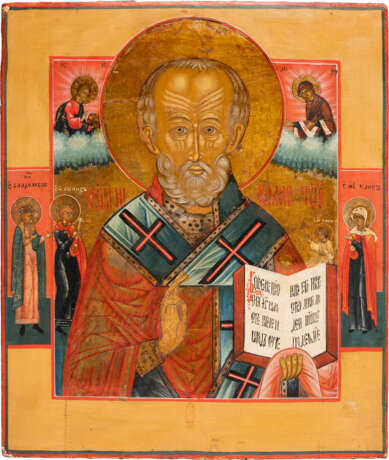 AN ICON SHOWING ST. NICHOLAS OF MYRA - Foto 1