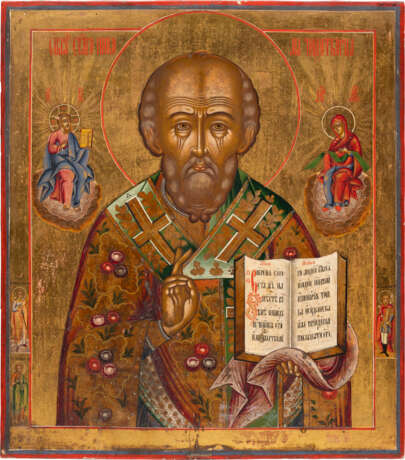 A VERY LARGE ICON SHOWING ST. NICHOLAS OF MYRA - Foto 1