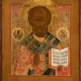 AN ICON SHOWING ST. NICHOLAS OF MYRA - photo 1