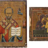 TWO ICONS SHOWING ST. NICHOLAS OF MYRA AND 'DO NOT WEEP FOR ME, MOTHER' - Foto 1