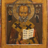 AN ICON SHOWING ST. NICHOLAS OF MYRA - фото 1