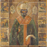 A SMALL ICON COPY OF THE ICON IN NIKOLO-TEREBENSKY MONASTERY SHOWING ST. NICHOLAS THE MIRACLE-WORKER - photo 1