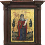 A LARGE MELKITE ICON SHOWING ST. ANTOINE WITHIN KYOT - photo 1