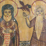 A MELKITE ICON SHOWING ST. ANTHONY AND PAUL - photo 3