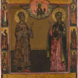 AN ICON SHOWING ST. DIMITRI OF UGLICH, THE HOLY RIGHTEOUS TSAREVICH AND ST. ANNA - Foto 1